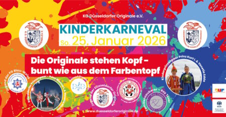 Kinderkarneval – Die Originale stehen Kopf – bunt wie aus dem Blumentopf