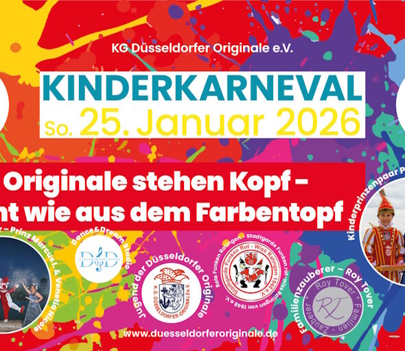 Kinderkarneval – Die Originale stehen Kopf – bunt wie aus dem Blumentopf